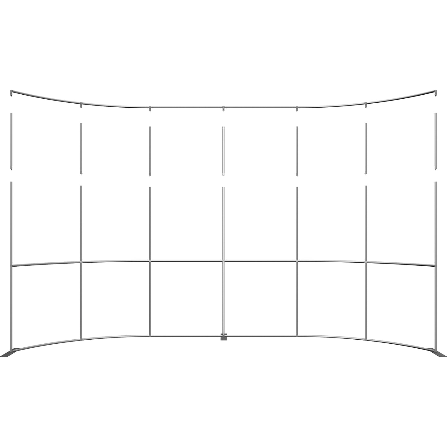 Formulate® Master Tradeshow Backdrop, Curved · 20′ wide, 10′ tall