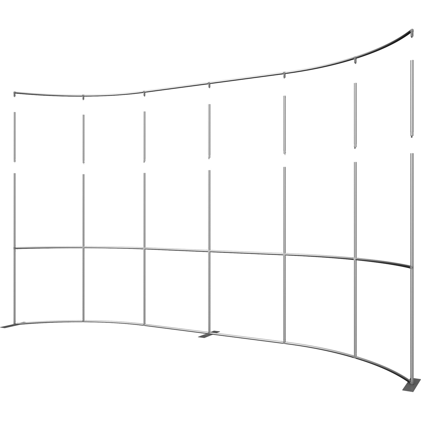 Formulate® Master Tradeshow Backdrop, Curved · 20′ wide, 10′ tall