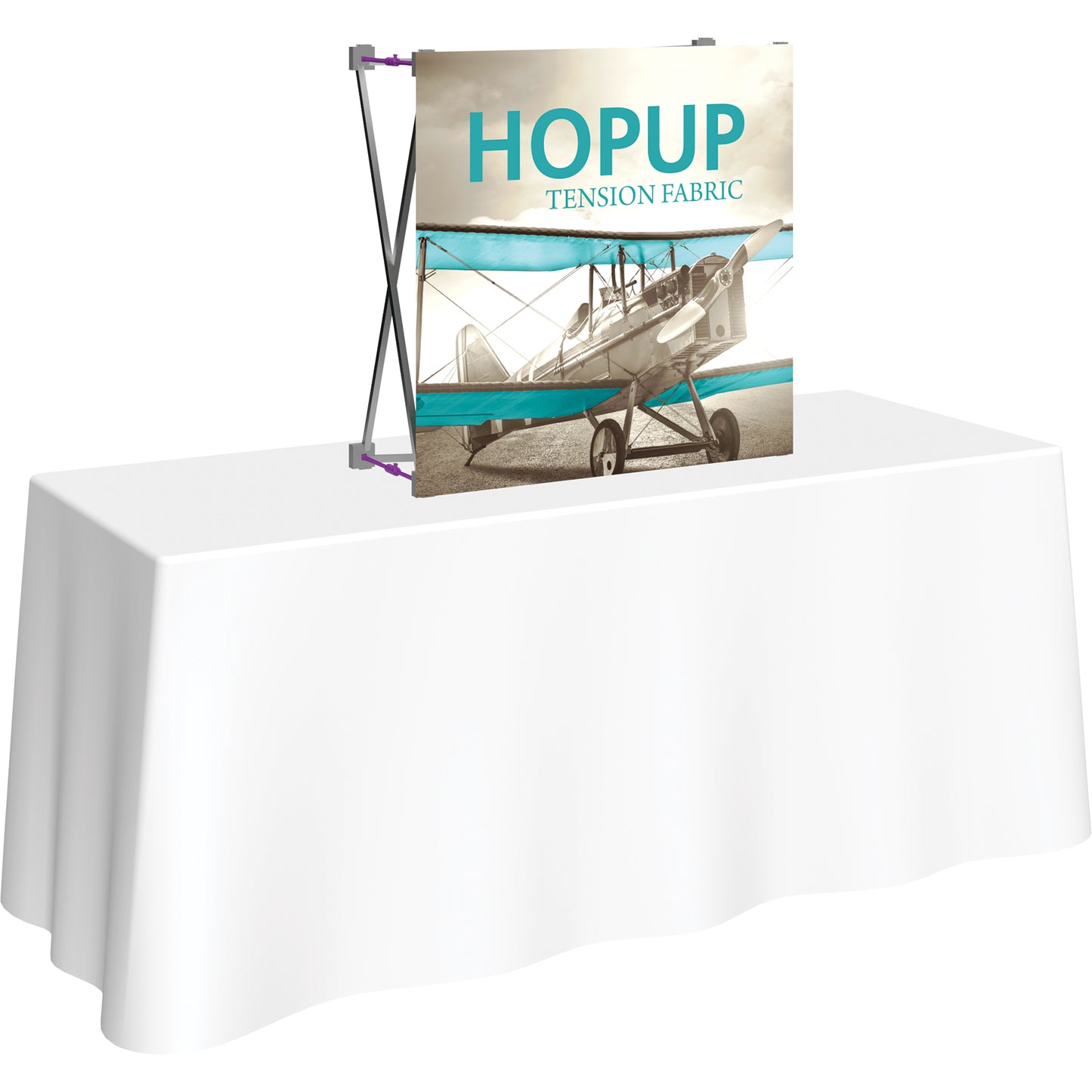 Hopup™ Tabletop Display, Straight · 2½′w × 2½′h