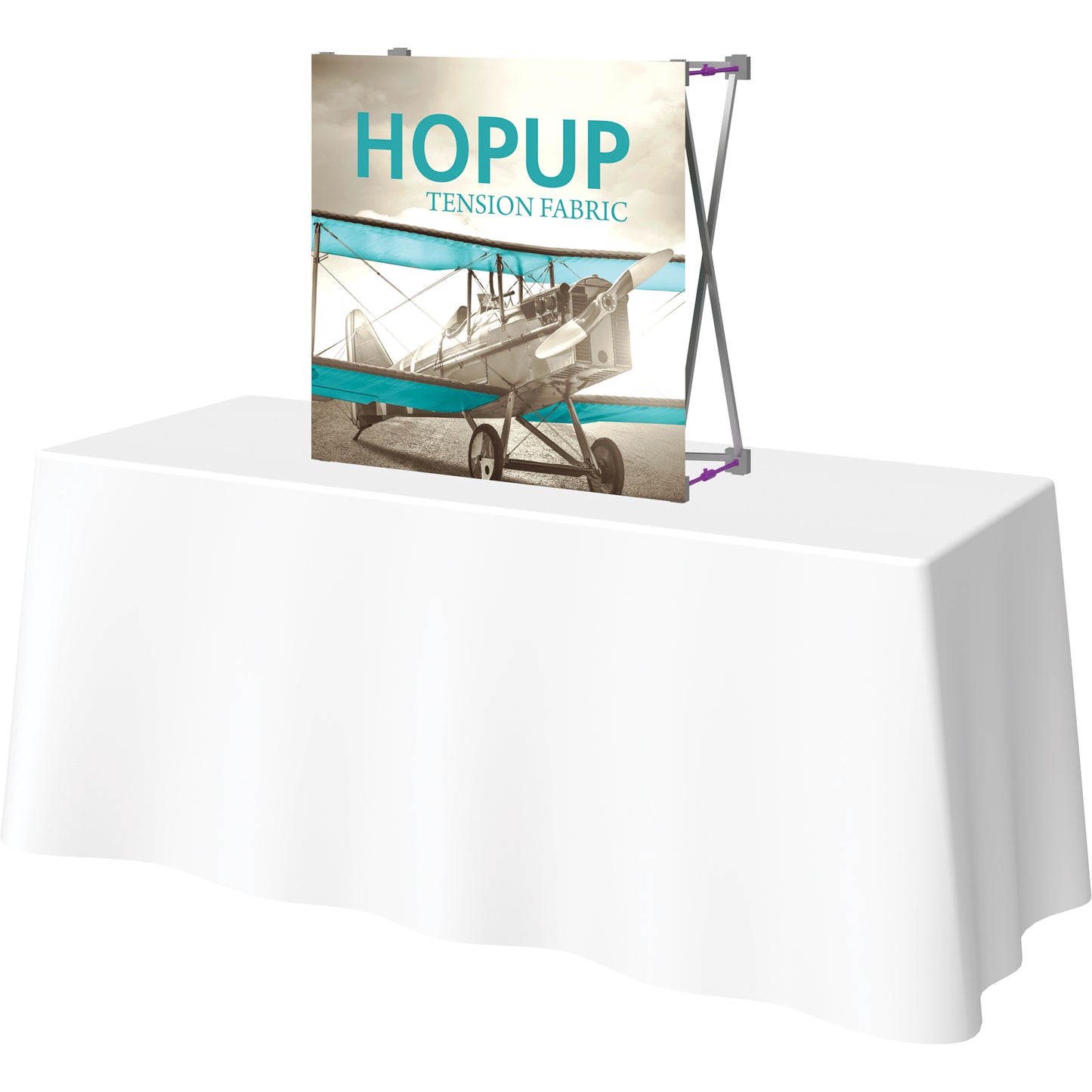 Hopup™ Tabletop Display, Straight · 2½′w × 2½′h