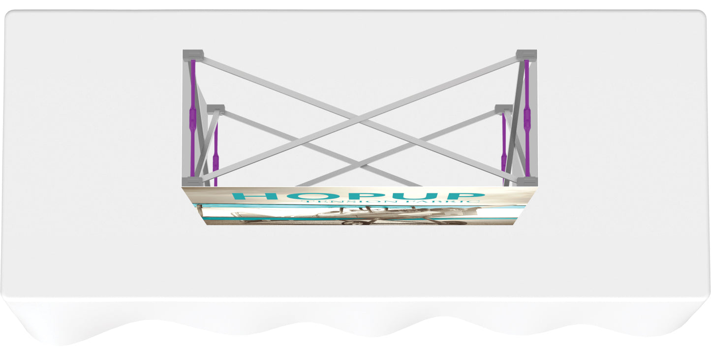 Hopup™ Tabletop Display, Straight · 2½′w × 2½′h