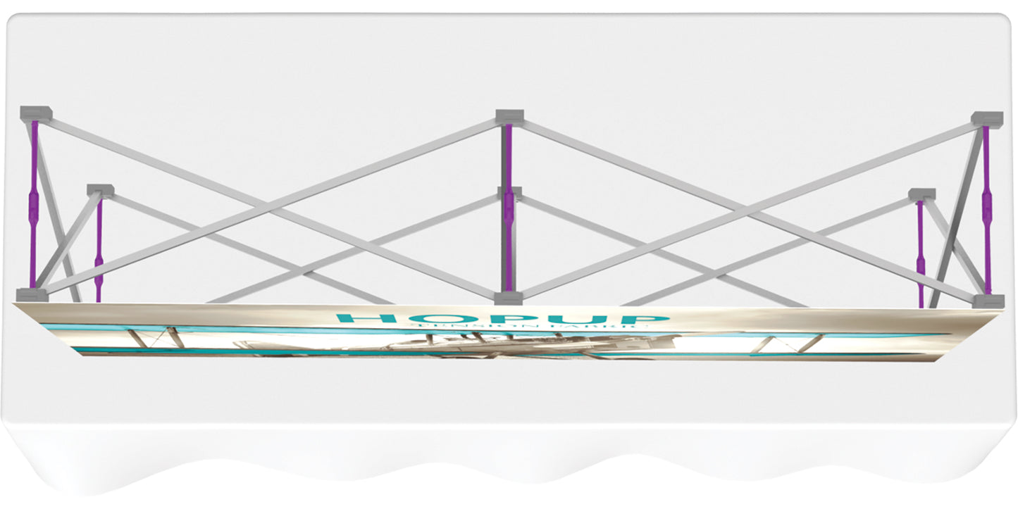 Hopup™ Tabletop Display, Straight · 5′w × 2½′h