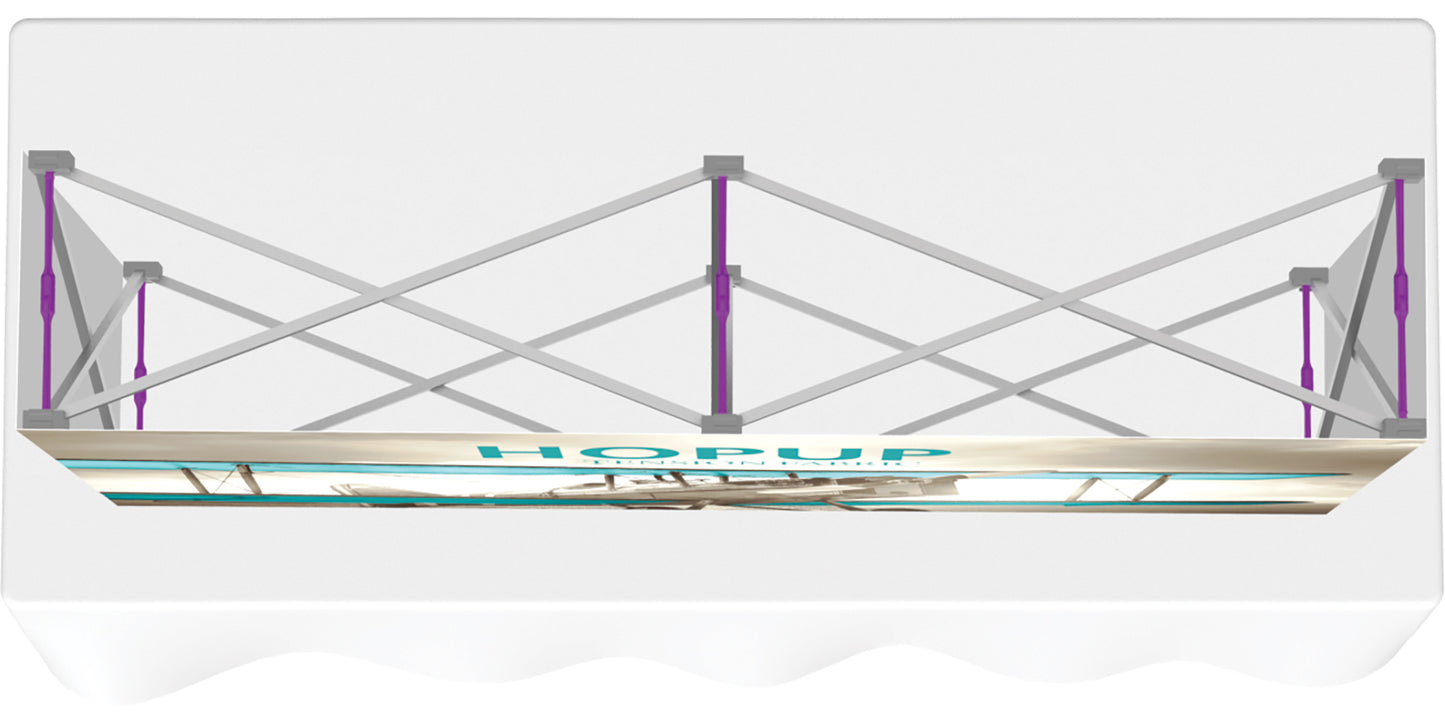 Hopup™ Tabletop Display, Straight · 5′w × 2½′h