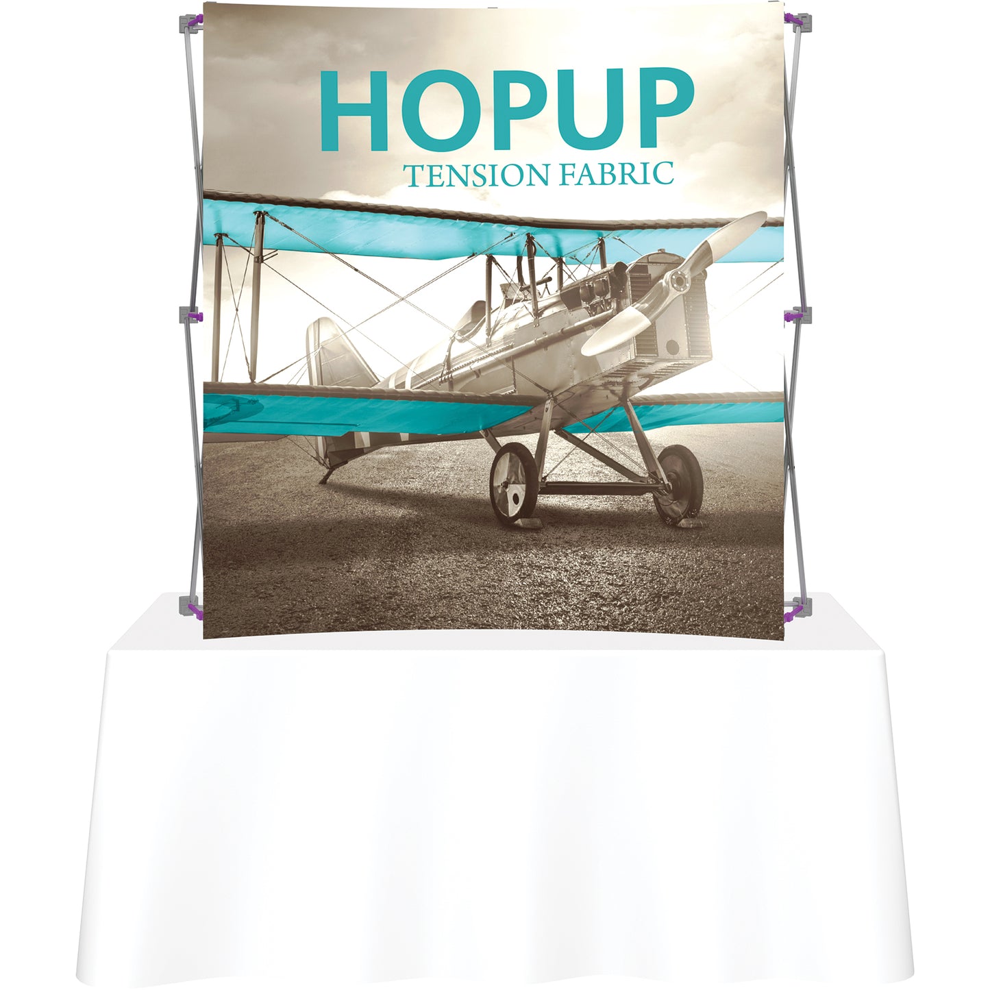 Hopup™ Tabletop Display, Curved · 5′w × 5′h