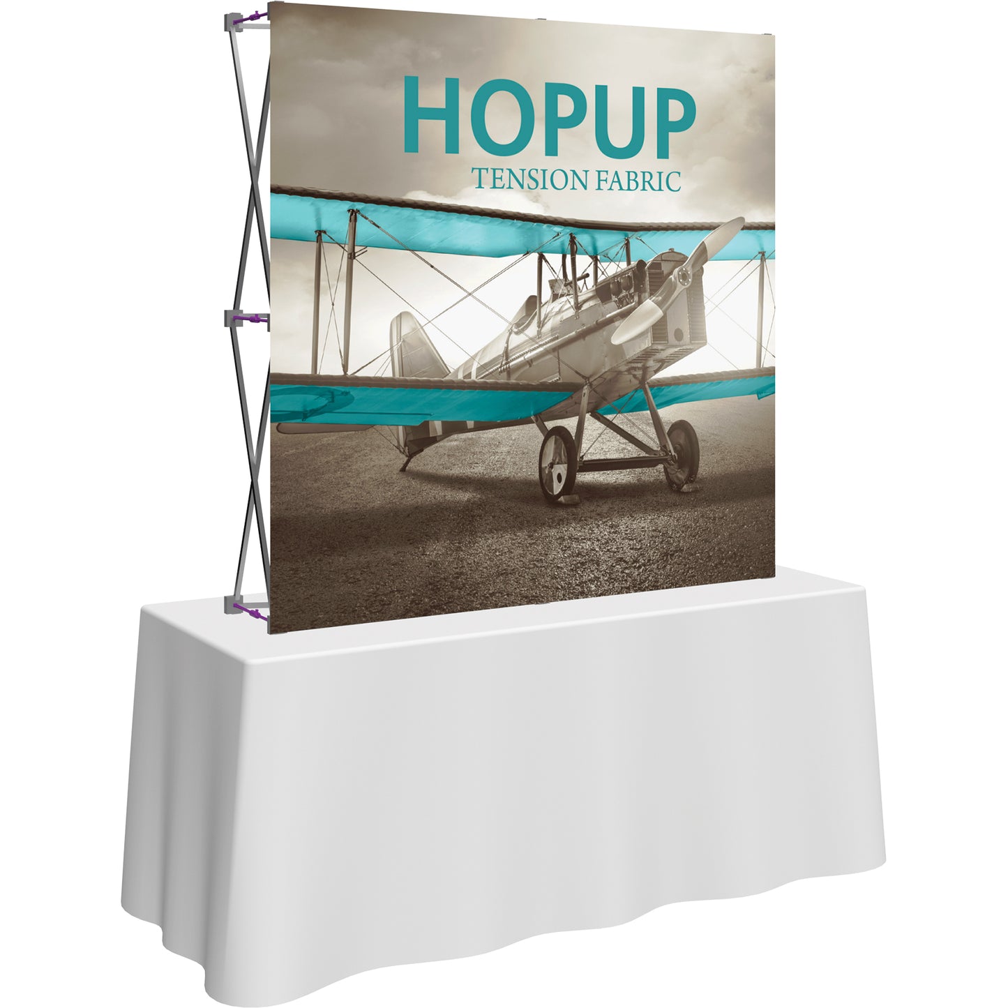 Hopup™ Tabletop Display, Straight · 5′w × 5′h