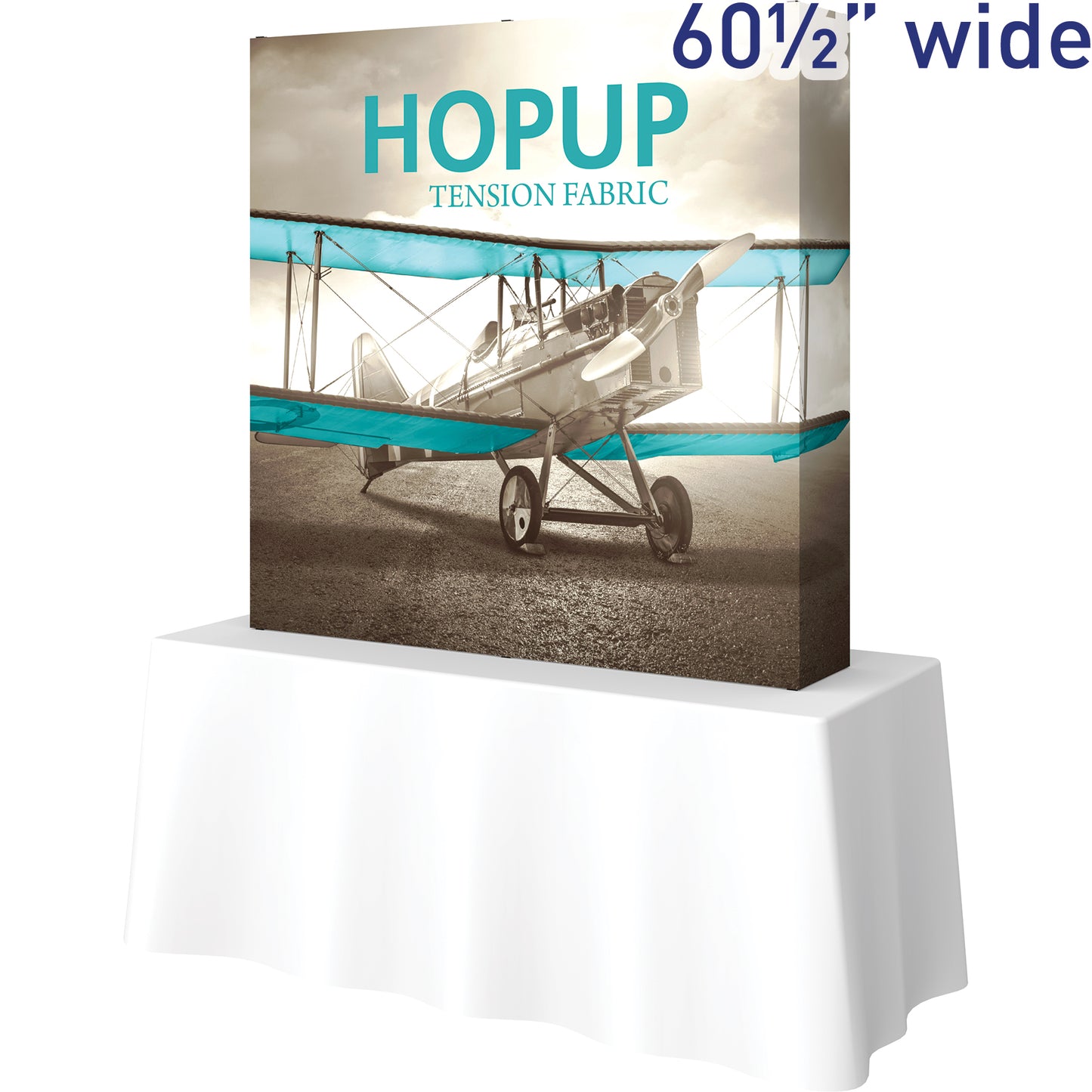 Hopup™ Tabletop Display, Straight · 5′w × 5′h