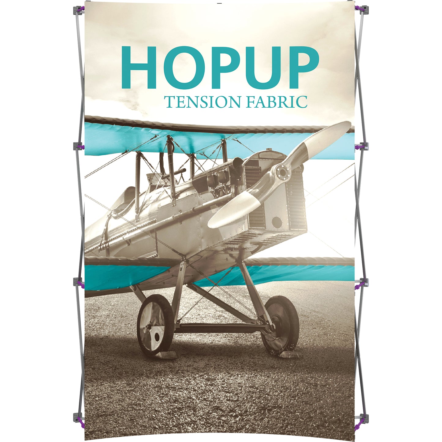 Hopup™ Pop-Up Display, Curved · 5½′w × 7½′h