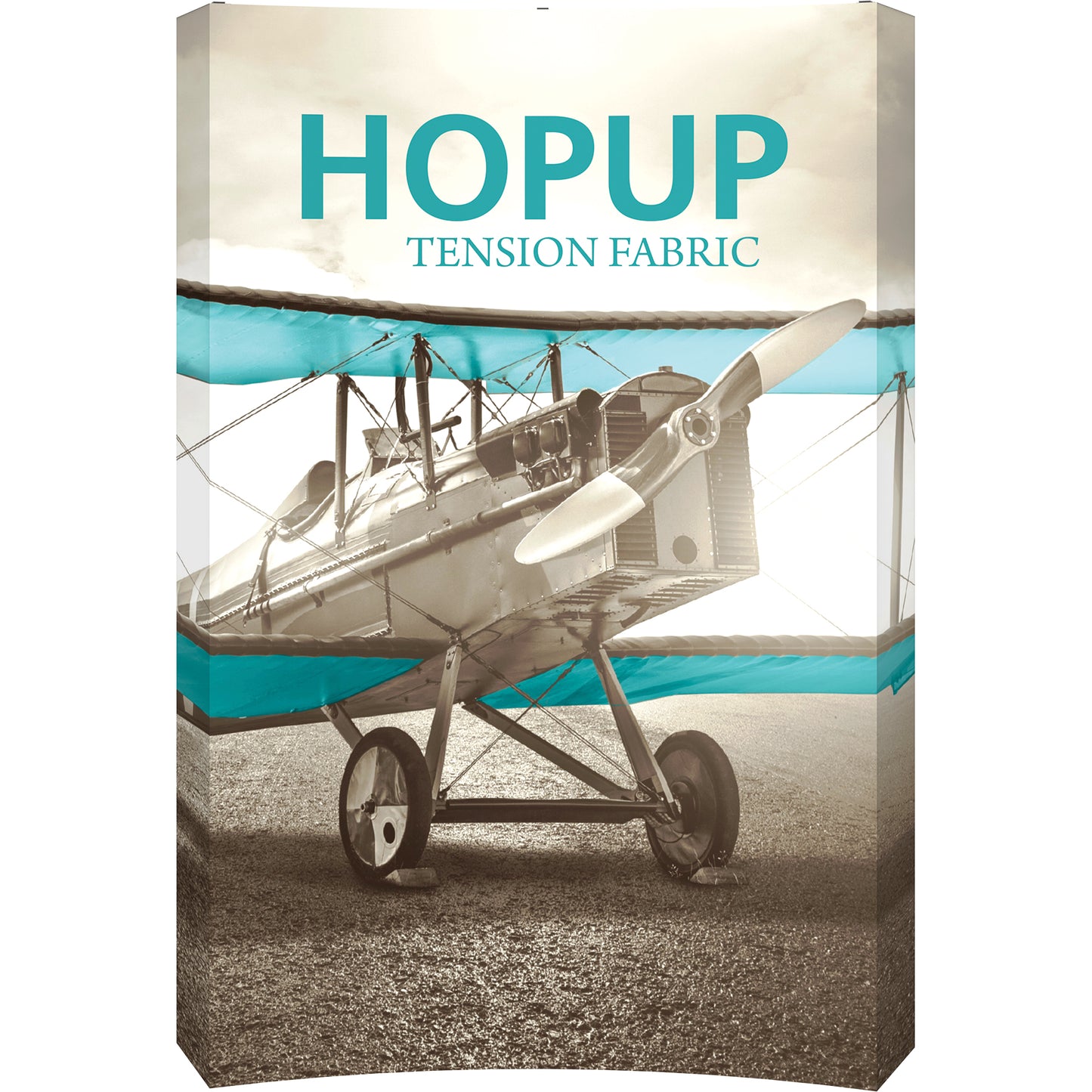 Hopup™ Pop-Up Display, Curved · 5½′w × 7½′h