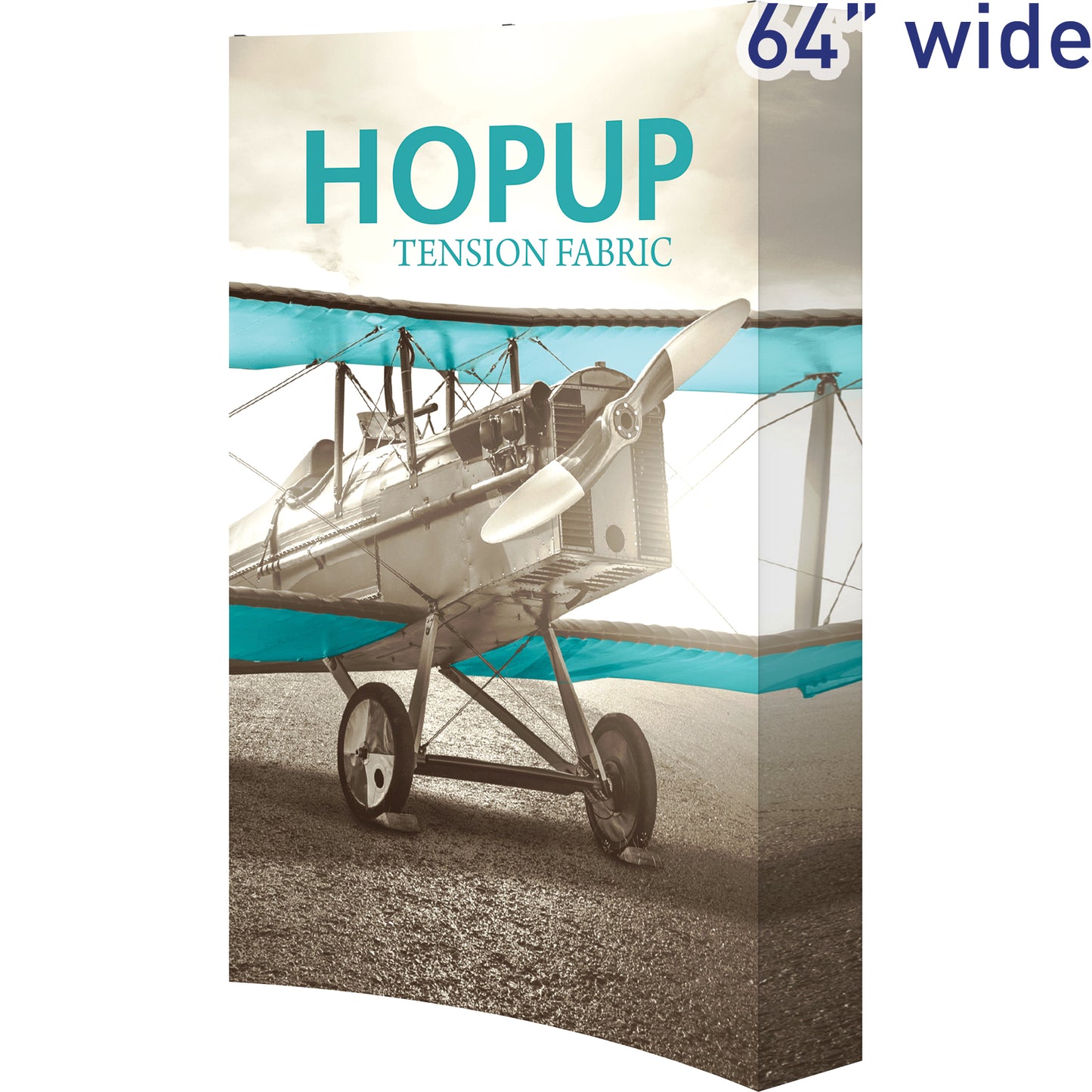 Hopup™ Pop-Up Display, Curved · 5½′w × 7½′h