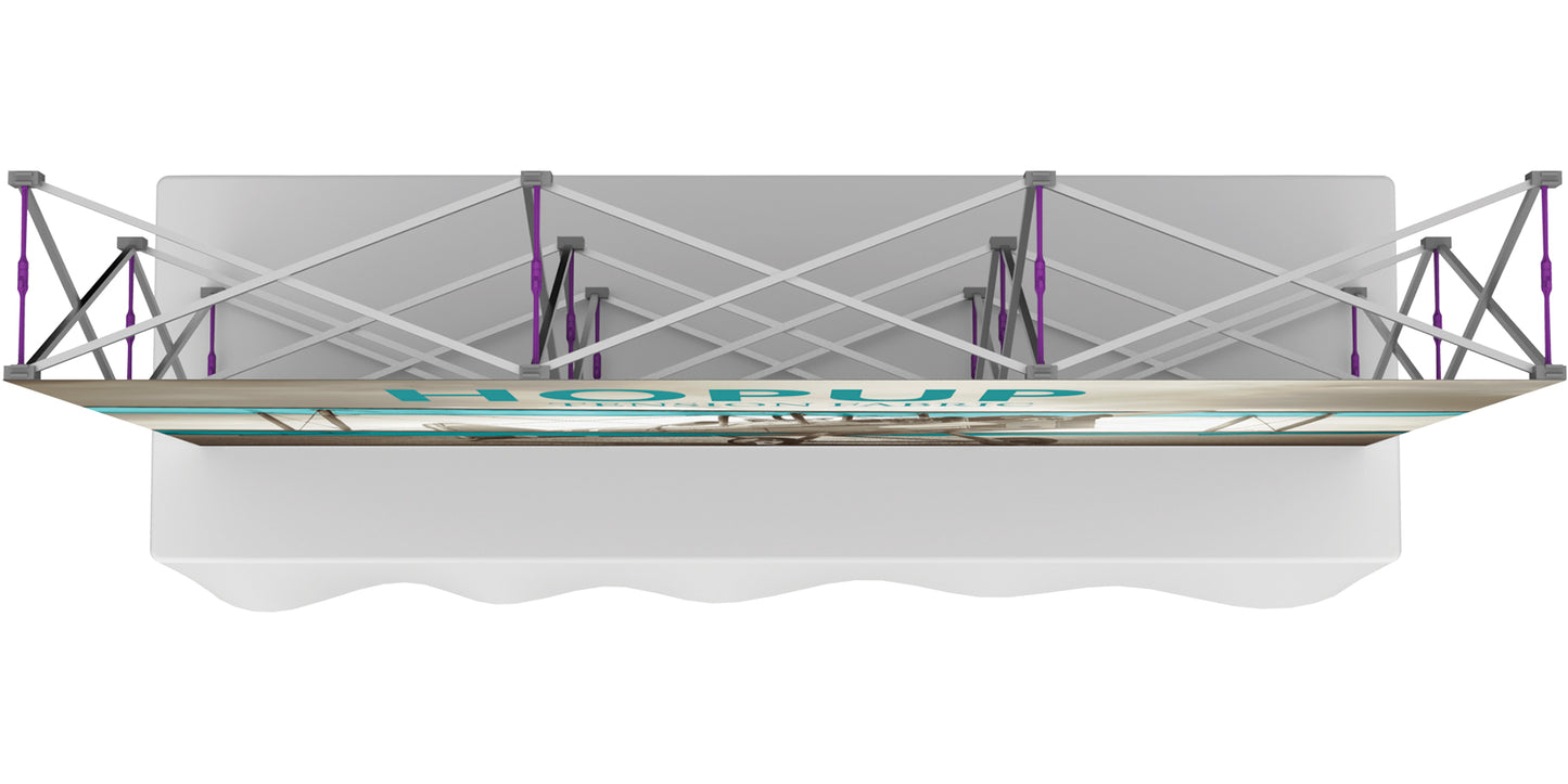 Hopup™ Tabletop Display, Straight · 7½′w × 5′h