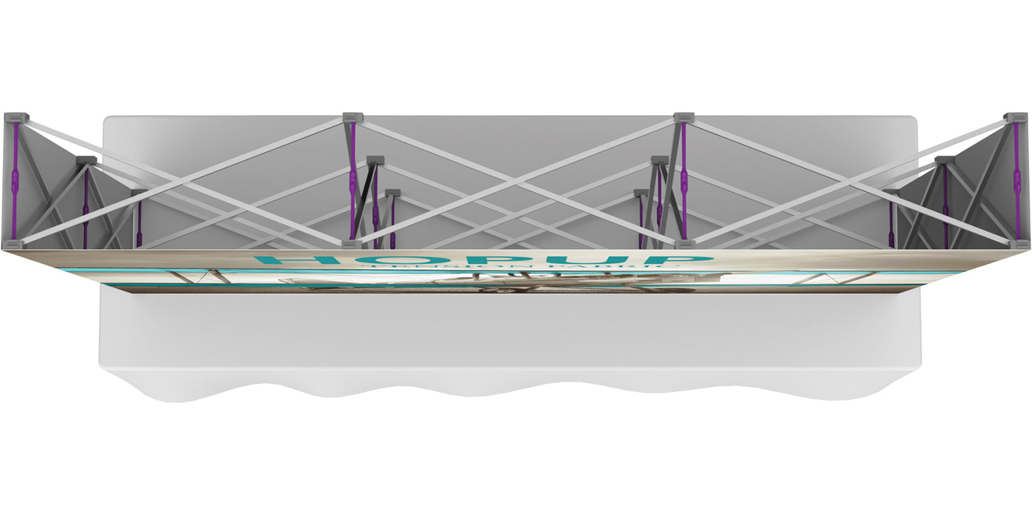 Hopup™ Tabletop Display, Straight · 7½′w × 5′h