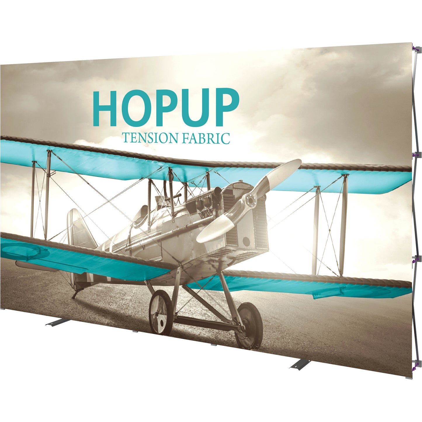 Hopup™ Pop-Up Display, Straight · 12½′w × 7½′h