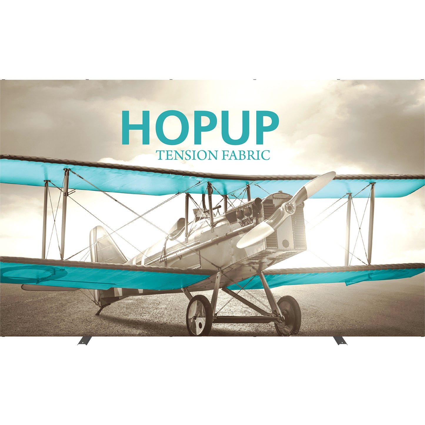 Hopup™ Pop-Up Display, Straight · 12½′w × 7½′h