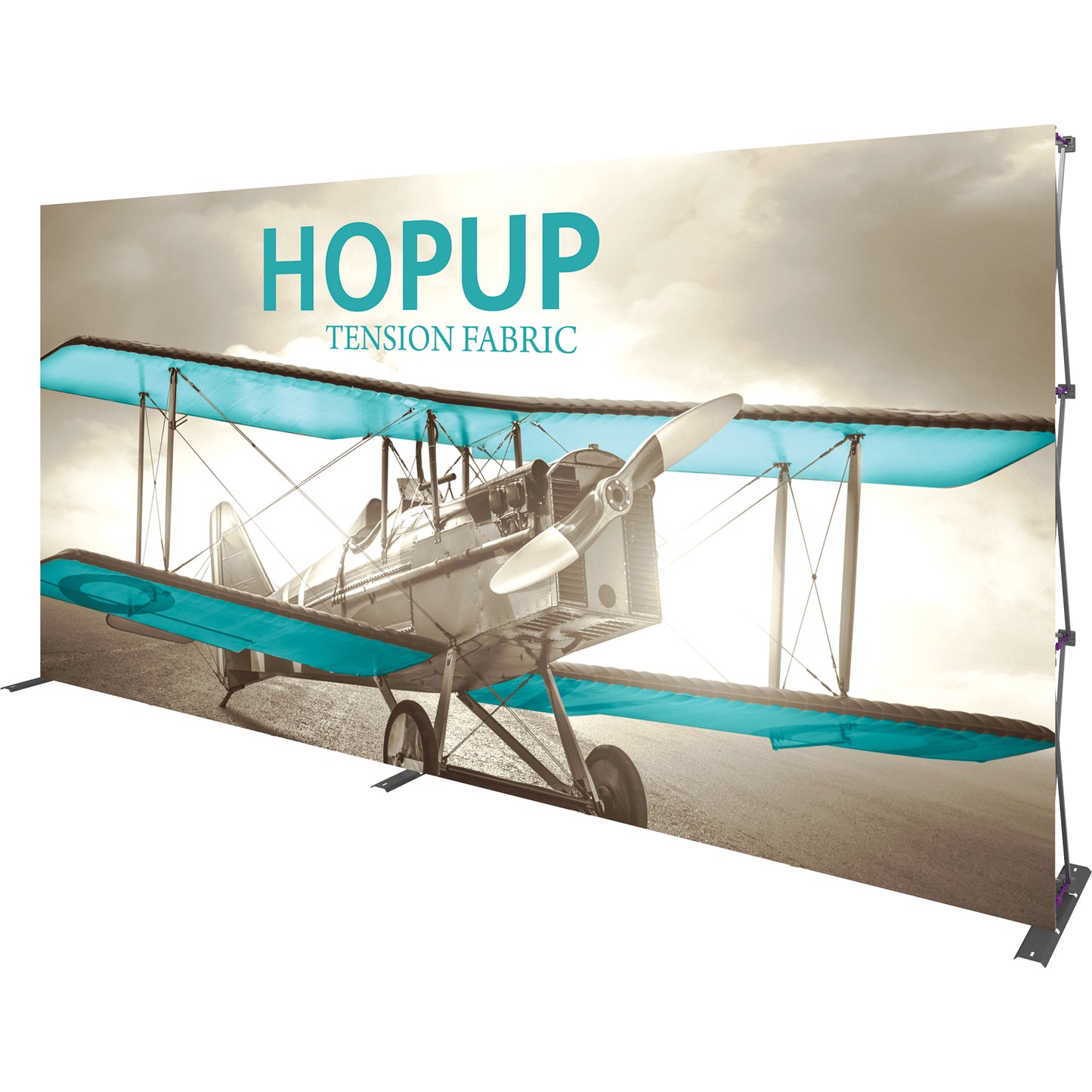 Hopup™ Pop-Up Display, Straight · 15′w × 7½′h