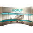 Hopup™ Pop-Up Display, Curved · 13′w × 7½′h