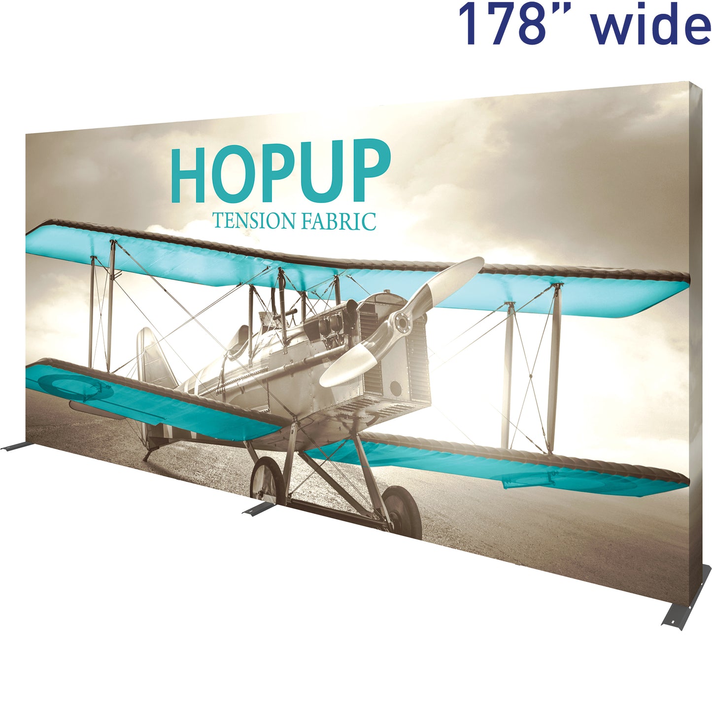 Hopup™ Pop-Up Display, Straight · 15′w × 7½′h