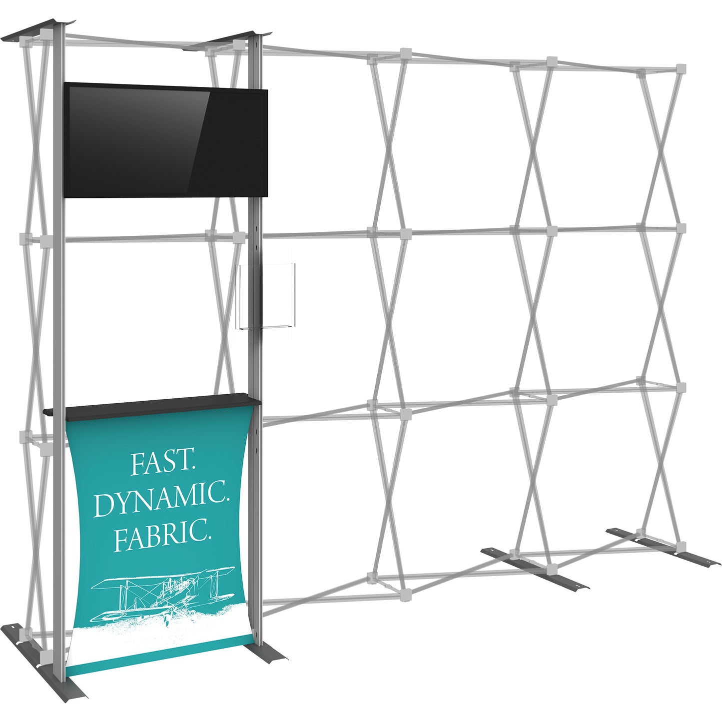 Hopup™ Pop-Up Display, Straight · 10′w × 7½′h + Kit·03