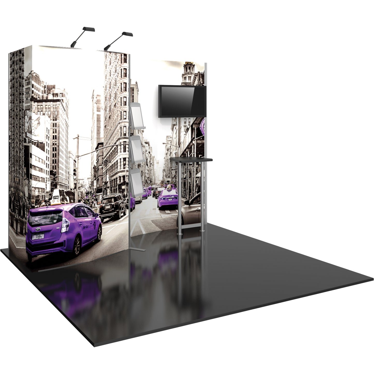 Hybrid Pro™ Modular Booth, Display Kit 02 · 10′w × 8′h