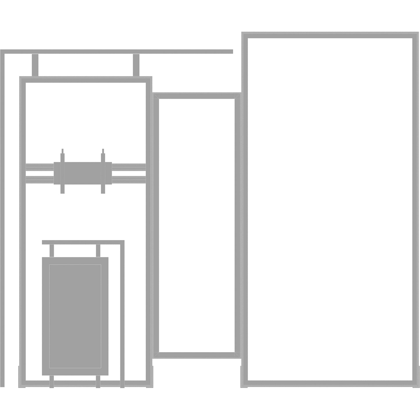 Hybrid Pro™ Modular Booth, Display Kit 03 · 10′w × 8′h