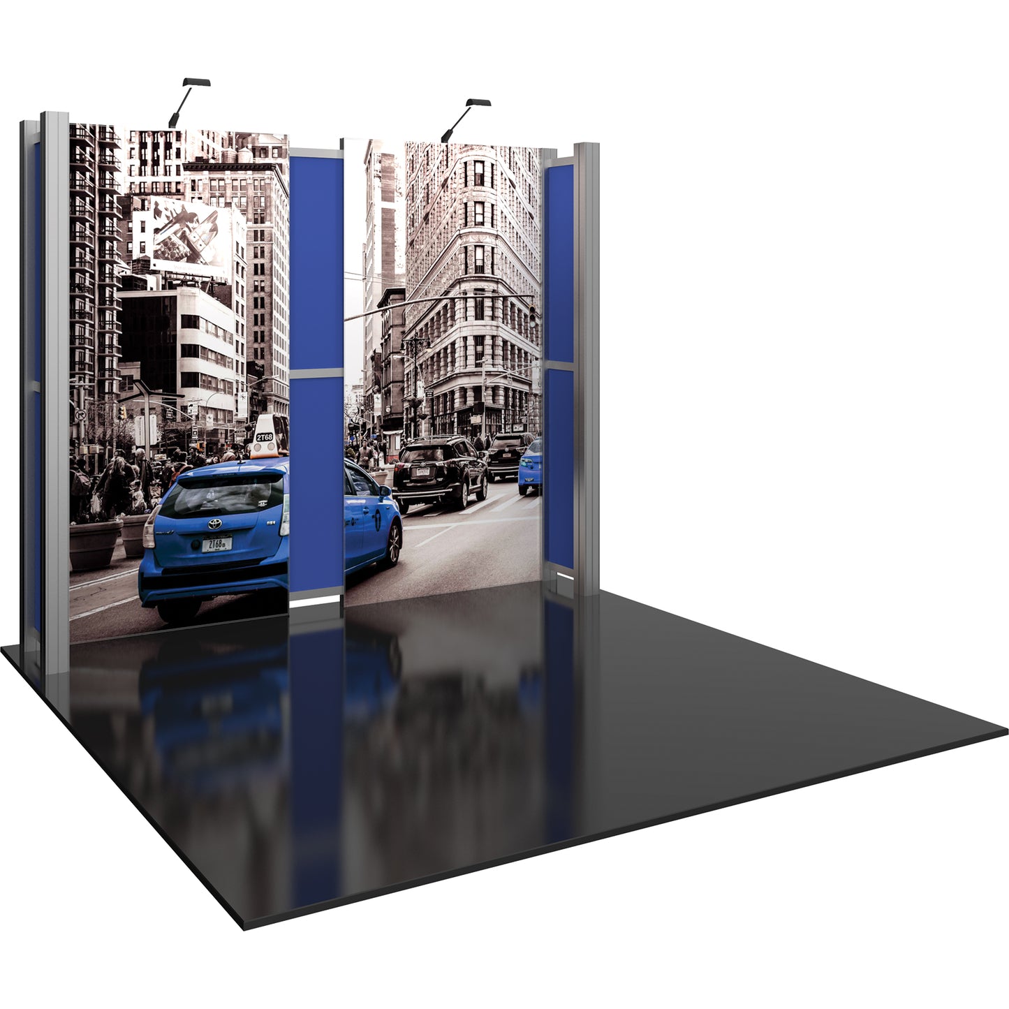 Hybrid Pro™ Modular Booth, Display Kit 05 · 10′w × 8′h