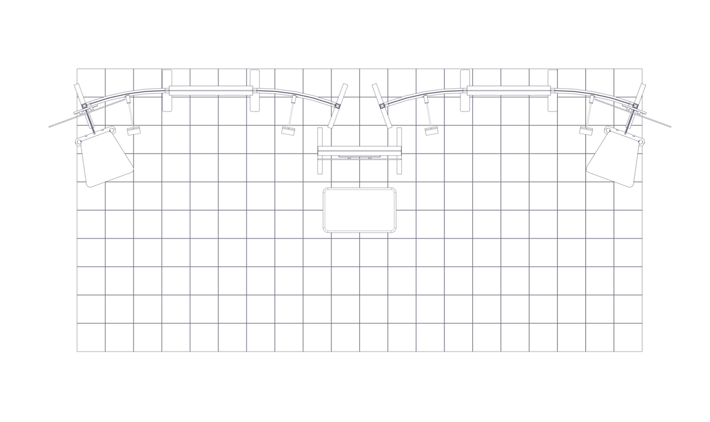 Hybrid Pro™ Modular Booth, Display Kit 09 · 20′w × 8′h