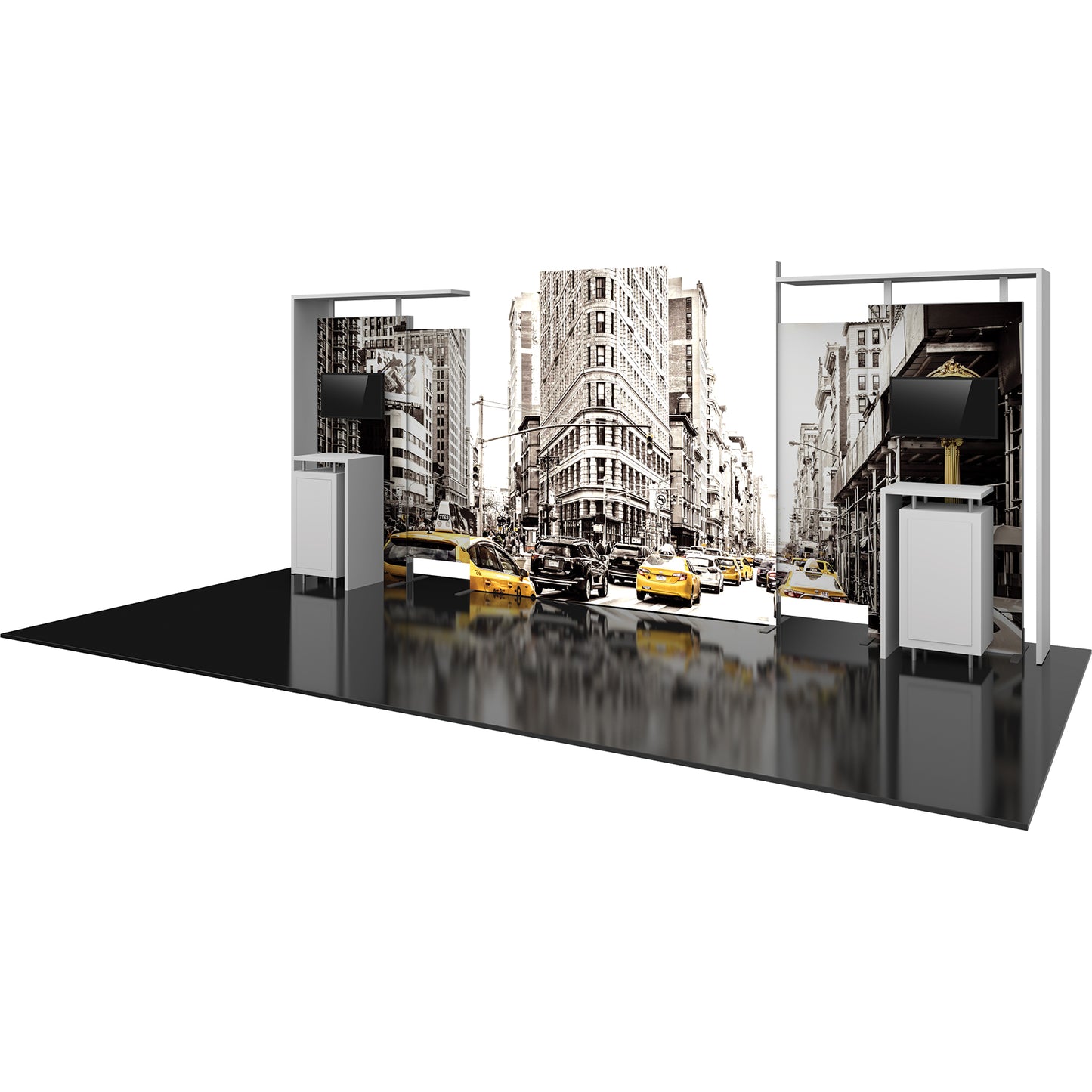 Hybrid Pro™ Modular Booth, Display Kit 11 · 20′w × 8′h