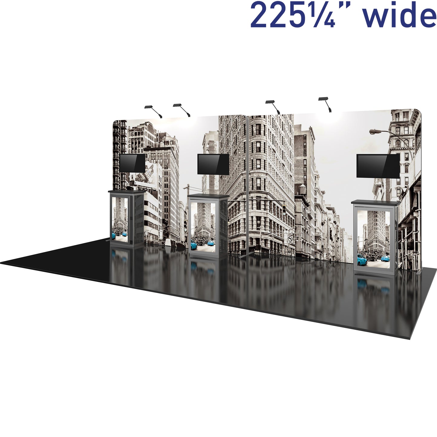 Hybrid Pro™ Modular Booth, Display Kit 14 · 20′w × 8′h