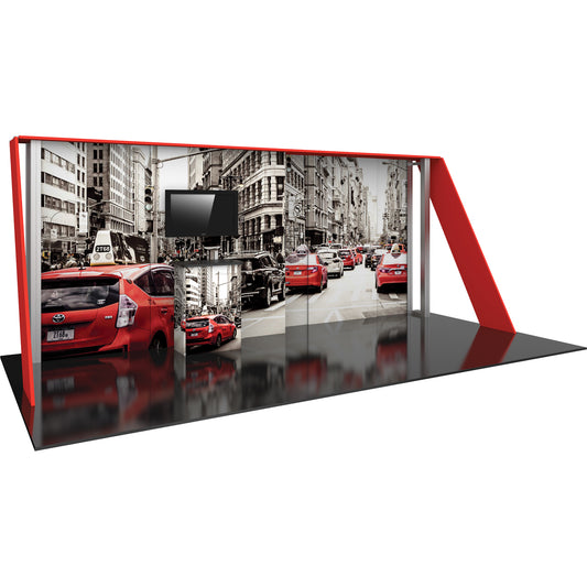 Hybrid Pro™ Modular Booth, Display Kit 15 · 20′w × 8′h