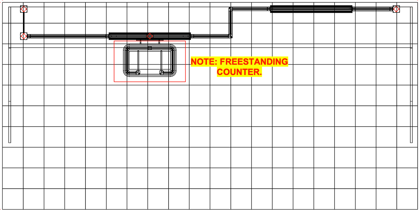 Hybrid Pro™ Modular Booth, Display Kit 15 · 20′w × 8′h