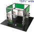 Hybrid Pro™ Island Exhibit, Display Kit 18 · 20′ × 20′