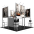 Hybrid Pro™ Island Exhibit, Display Kit 19 · 20′ × 20′