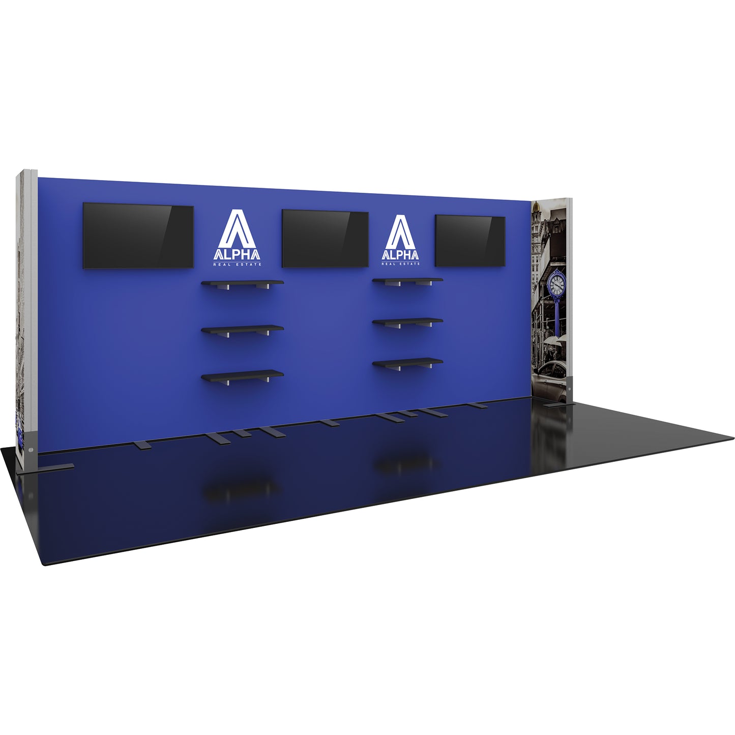 Hybrid Pro™ Modular Booth, Display Kit 22 · 20′w × 8′h