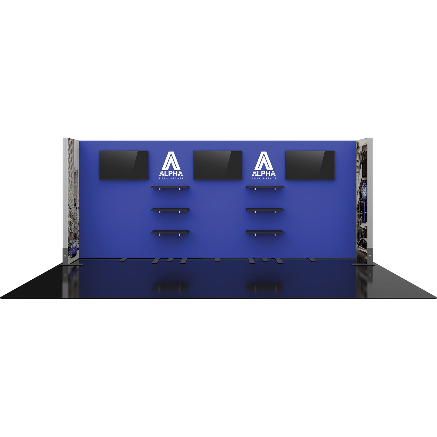 Hybrid Pro™ Modular Booth, Display Kit 22 · 20′w × 8′h