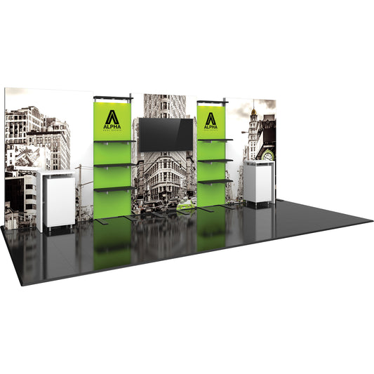 Hybrid Pro™ Modular Booth, Display Kit 31 · 20′w × 8′h