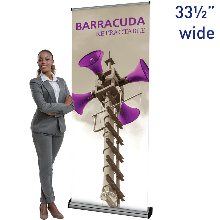 Barracuda™ 850 Retractable Banner Stand ∙ 33½″ wide