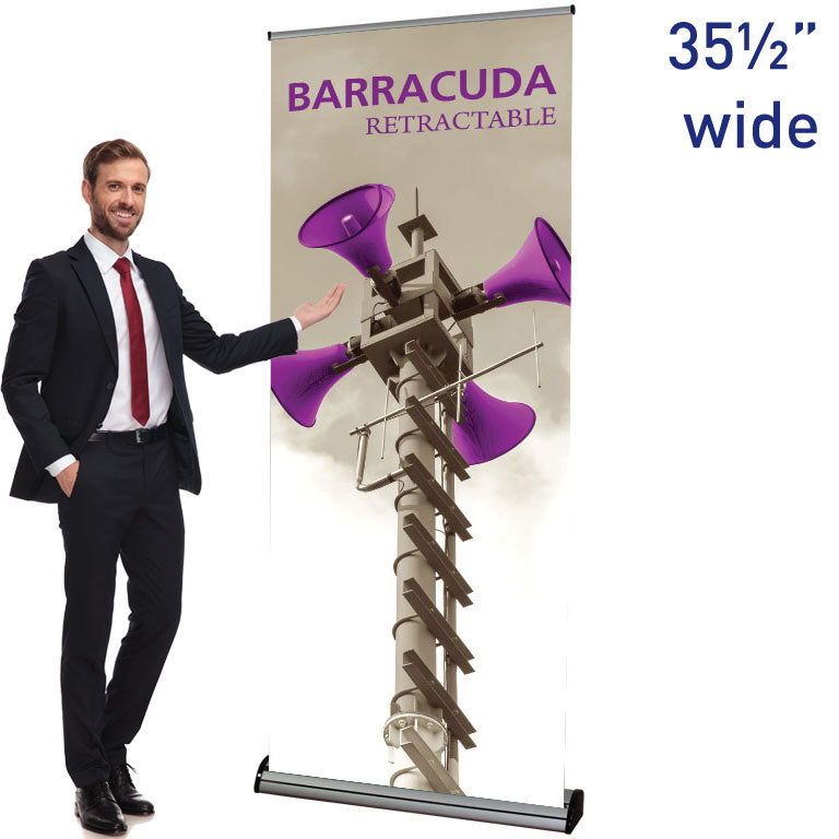 Barracuda™ 920 Retractable Banner Stand ∙ 35½″ wide