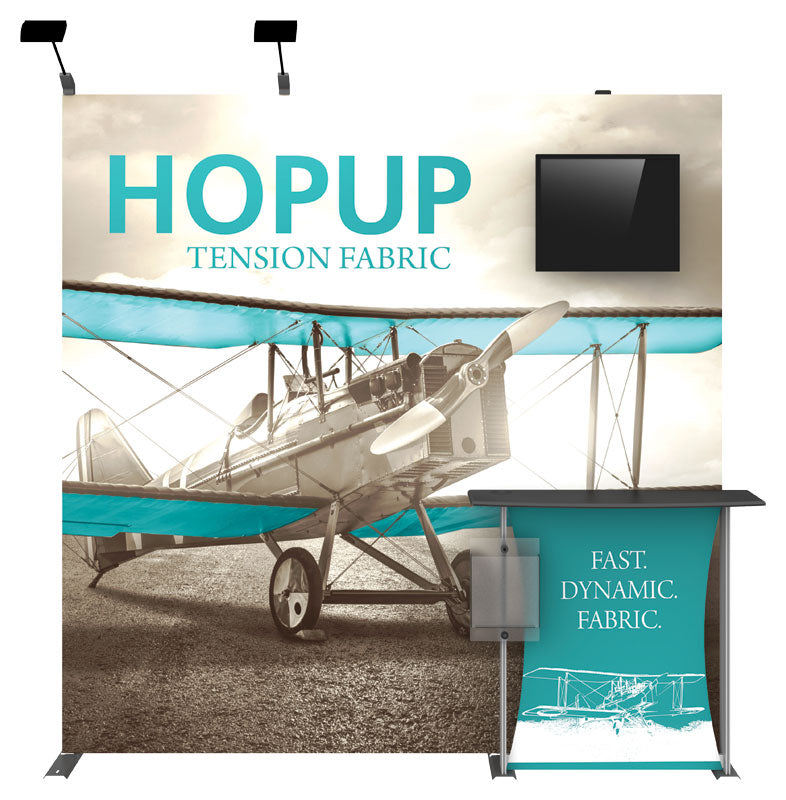 Hopup™ Pop-Up Display, Straight · 7½′w × 7½′h + Kit·02