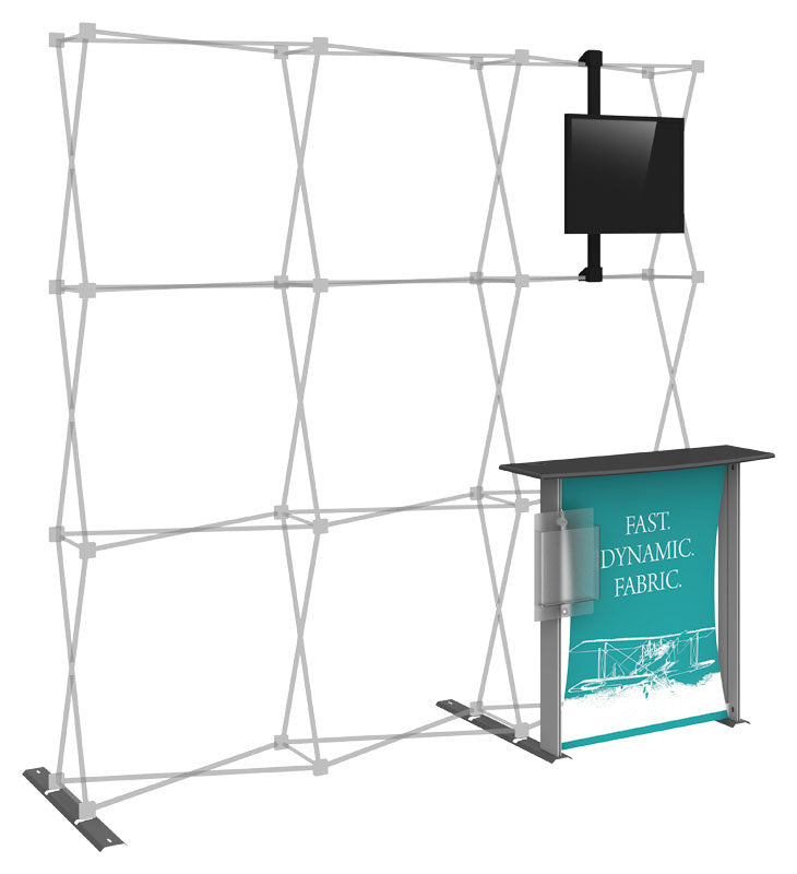 Hopup™ Pop-Up Display, Straight · 7½′w × 7½′h + Kit·02