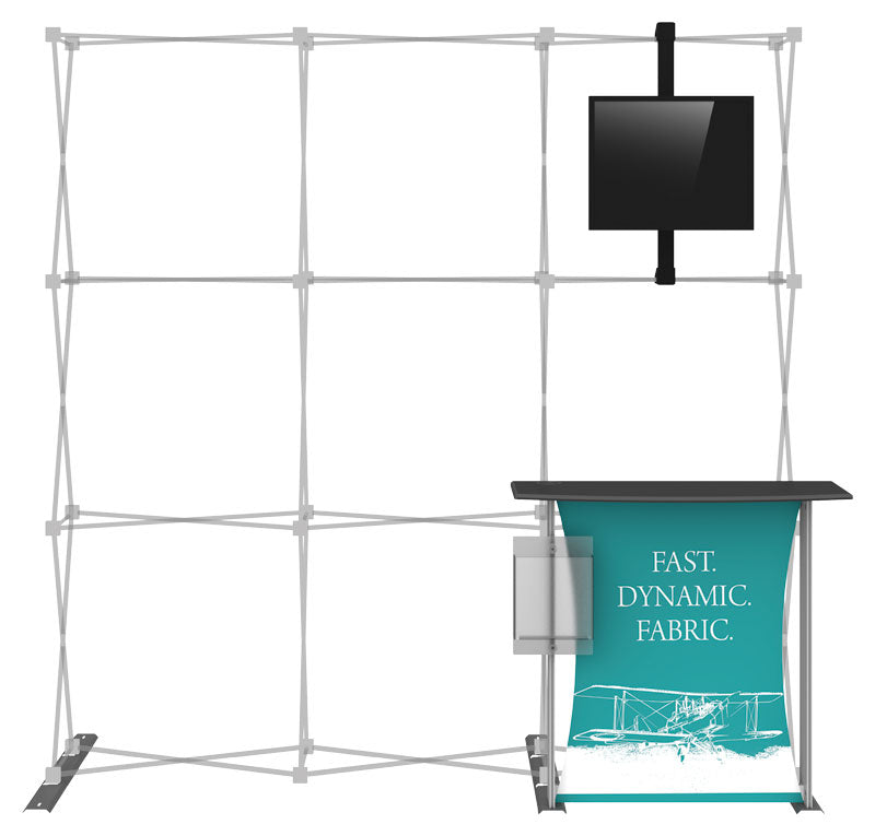 Hopup™ Pop-Up Display, Straight · 7½′w × 7½′h + Kit·02