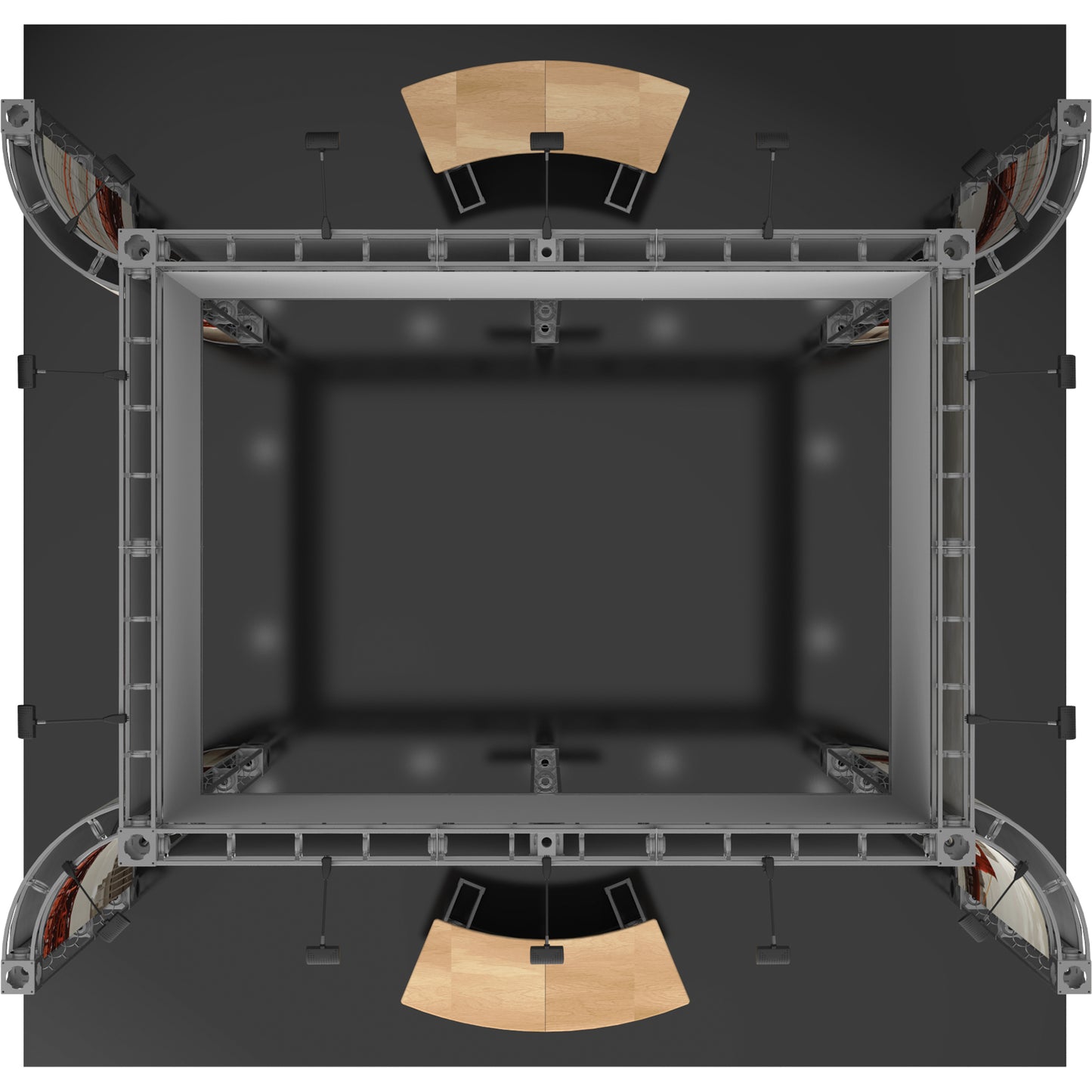 Orbital Express™ Truss Exhibit, Aarhus · 20′ × 20′ Island Booth