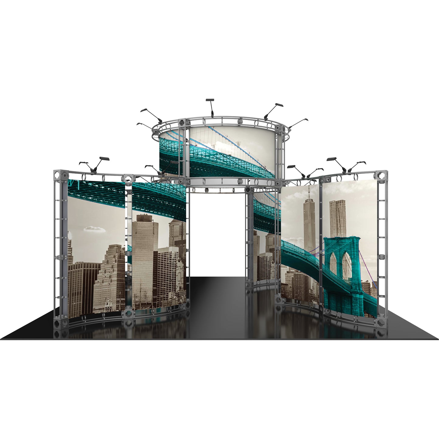 Orbital Express™ Truss Exhibit, Canis · 20′ × 20′ Island Booth