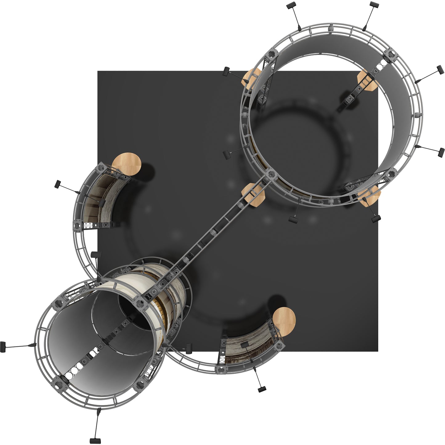 Orbital Express™ Truss Exhibit, Corvus · 20′ × 20′ Island Booth