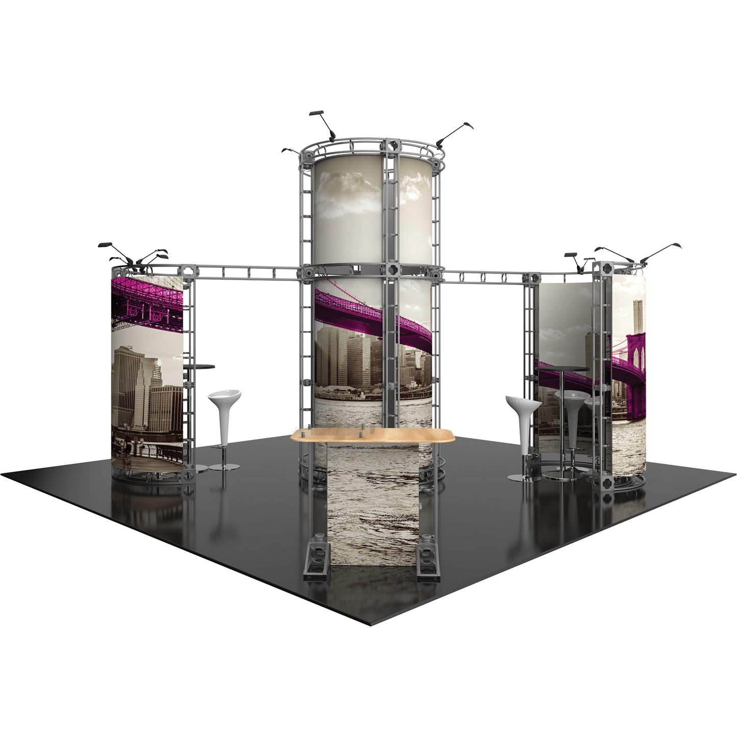 Orbital Express™ Truss Exhibit, Zenit · 20′ × 20′ Island Booth