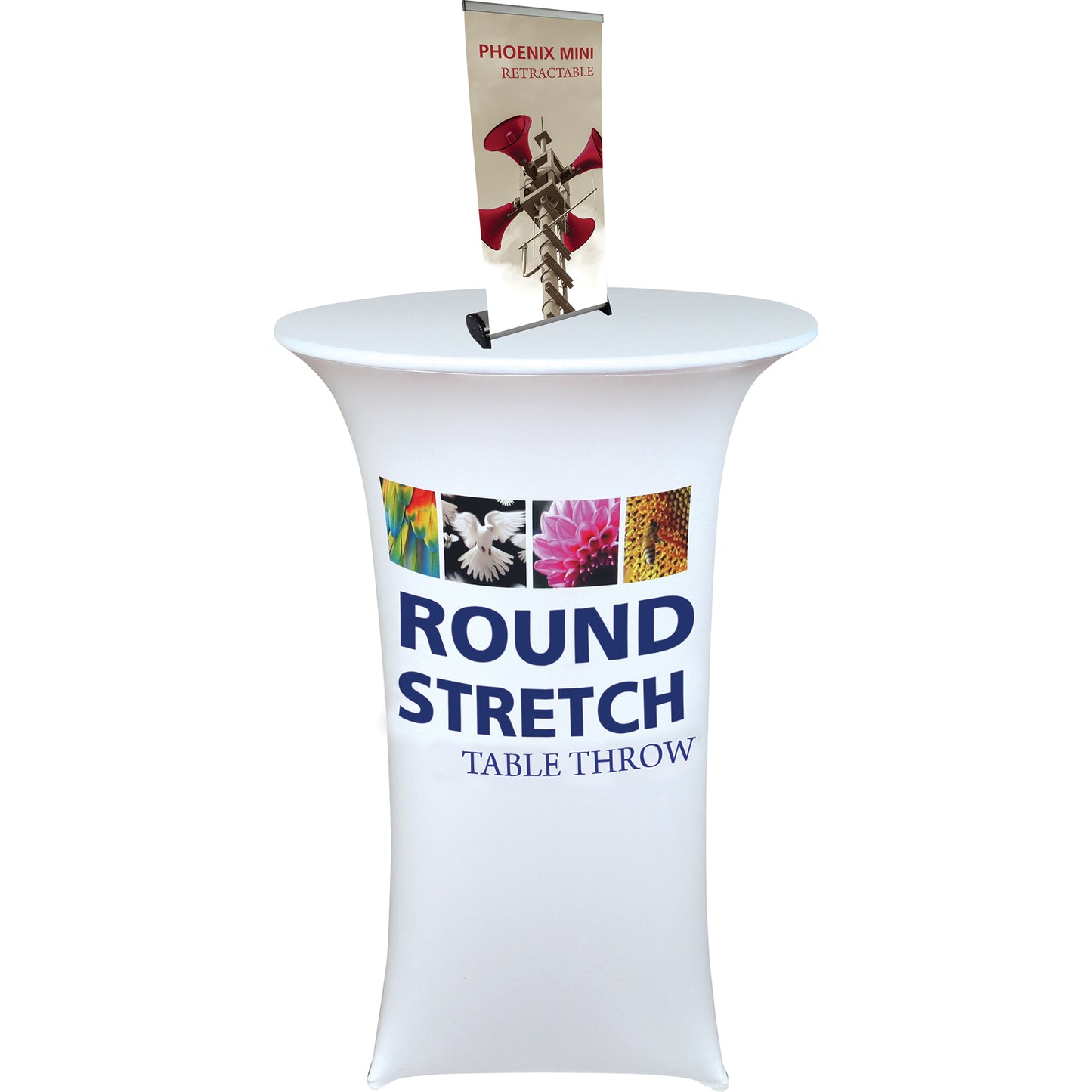 Phoenix™ Mini Retractable Banner Stand · 15½″ wide (Variable Height)