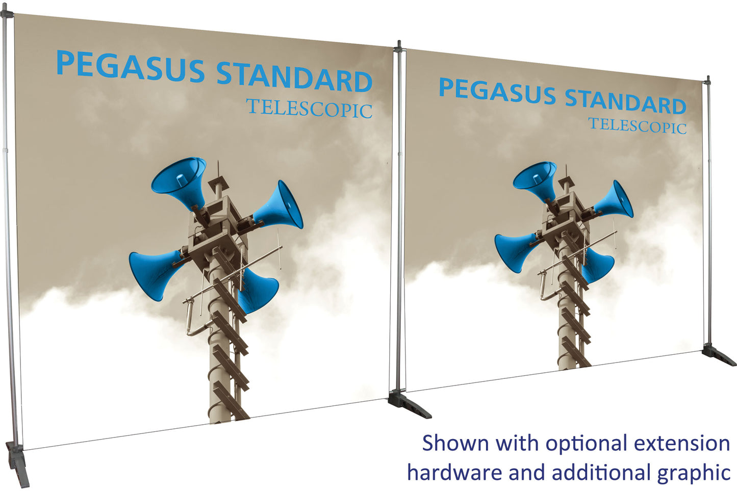 Pegasus™ Standard Adjustable Size Banner Stand