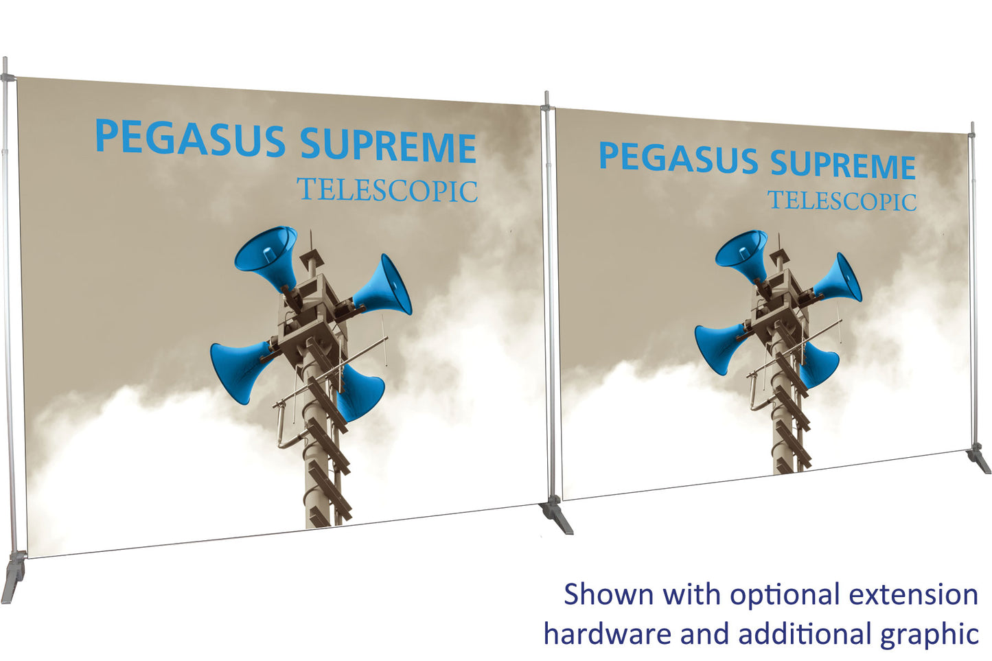 Pegasus™ Supreme Adjustable Size Banner Stand