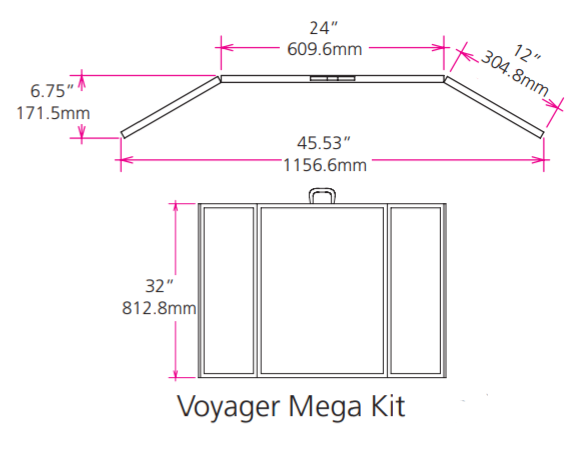 Voyager™ Mega Folding Tabletop Display