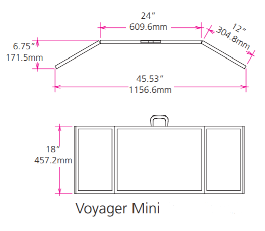 Voyager™ Mini Folding Tabletop Display