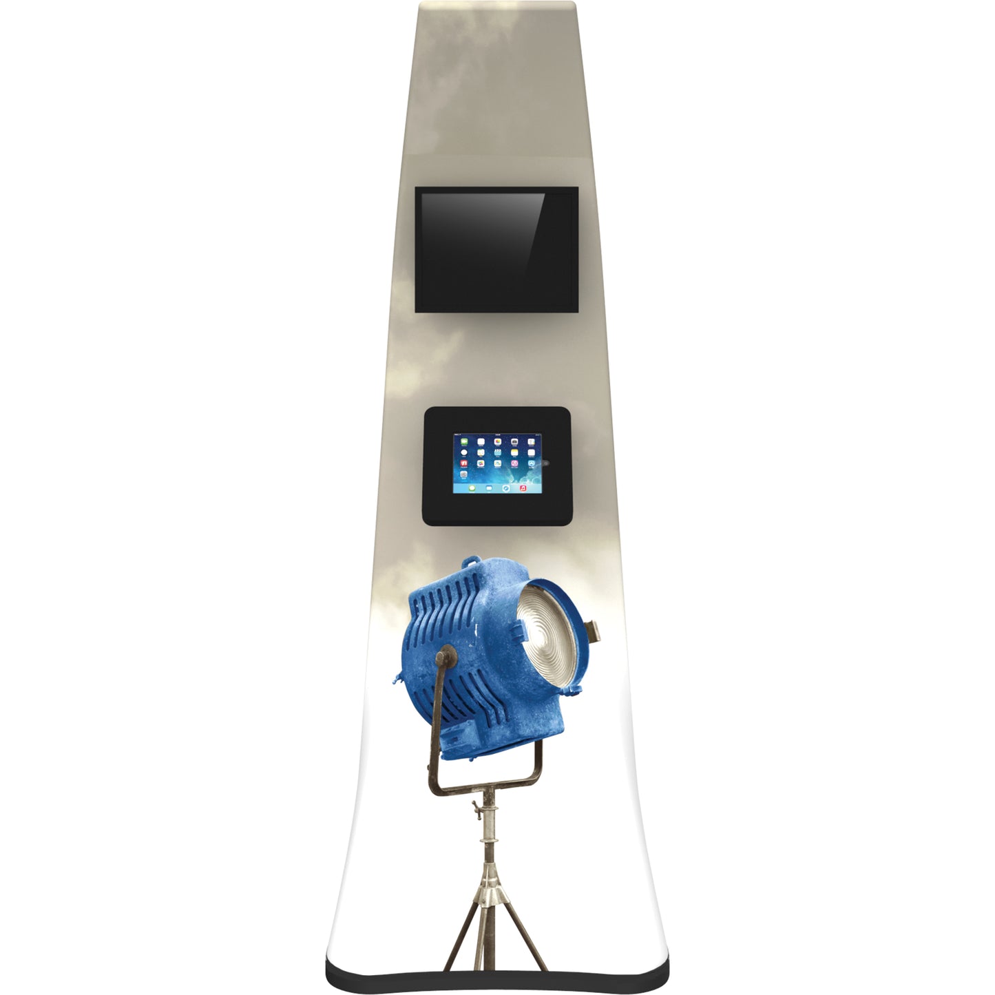 Front view of Formulate™ iPad™ Stand 05 (tablet and monitor are not included).