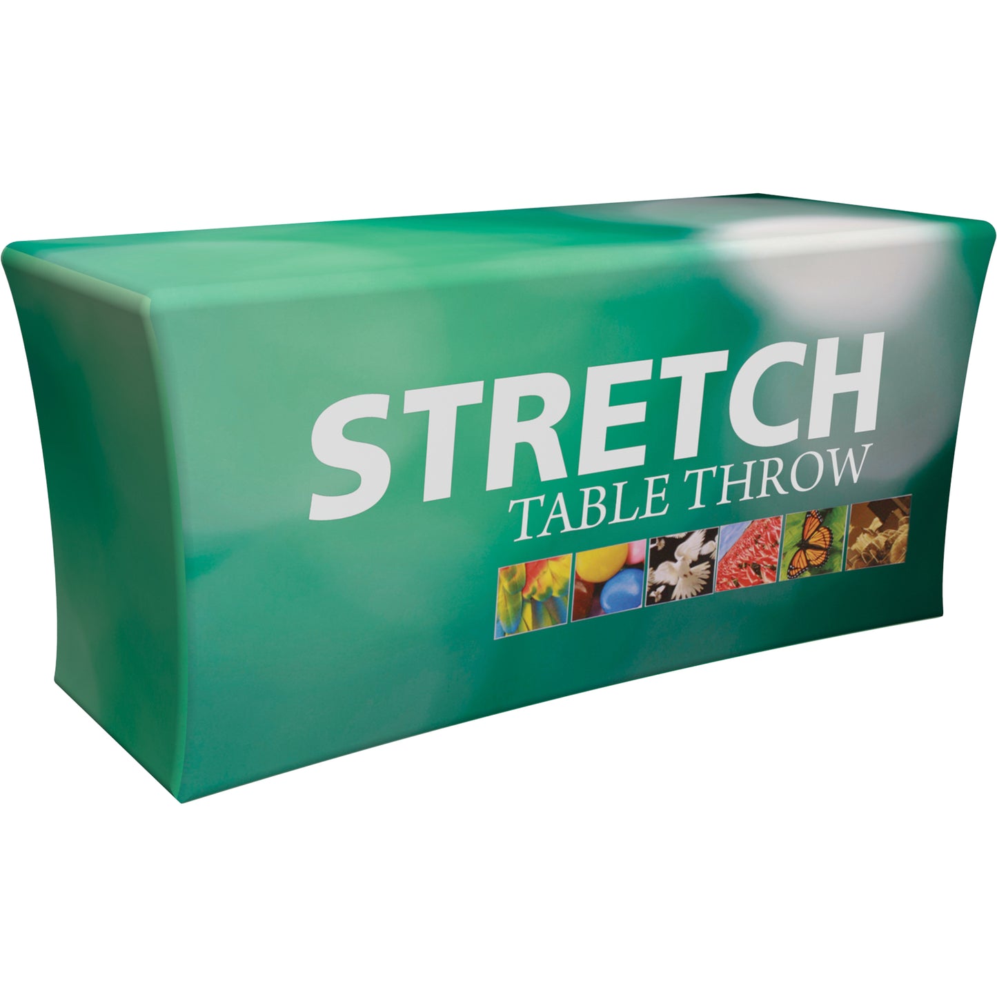 Custom Print Stretch Table Cover with Logo & Graphics · Wrinkle-Free